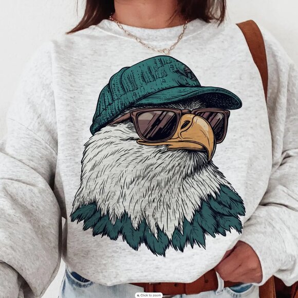 Philadelphia Eagles Football Sweatshirt Eagles Philly Bird Gang Shirt Sw… - Picture 1 of 3